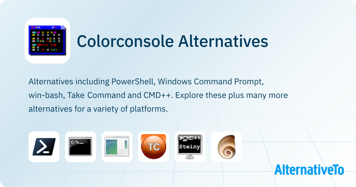 Colorconsole Alternatives - Explore Similar Software | AlternativeTo