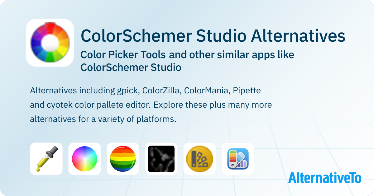 ColorSchemer Studio Alternatives: Top 17 Color Picker Tools & Similar ...