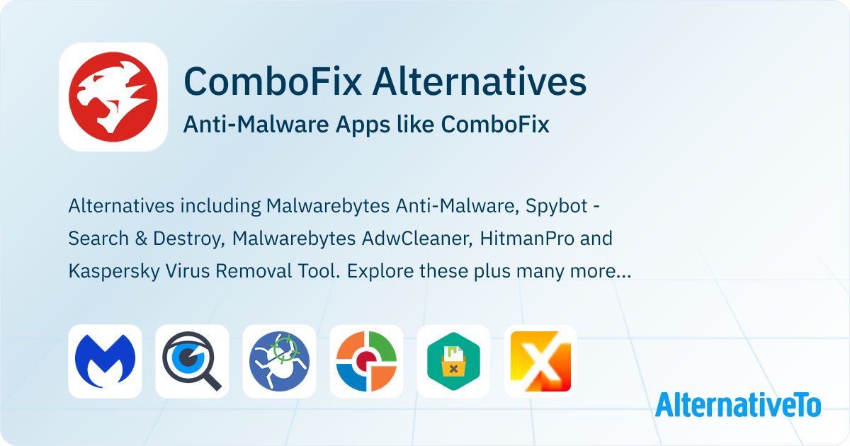ComboFix Alternatives: Top 12 Anti-Malware & Similar Apps | AlternativeTo