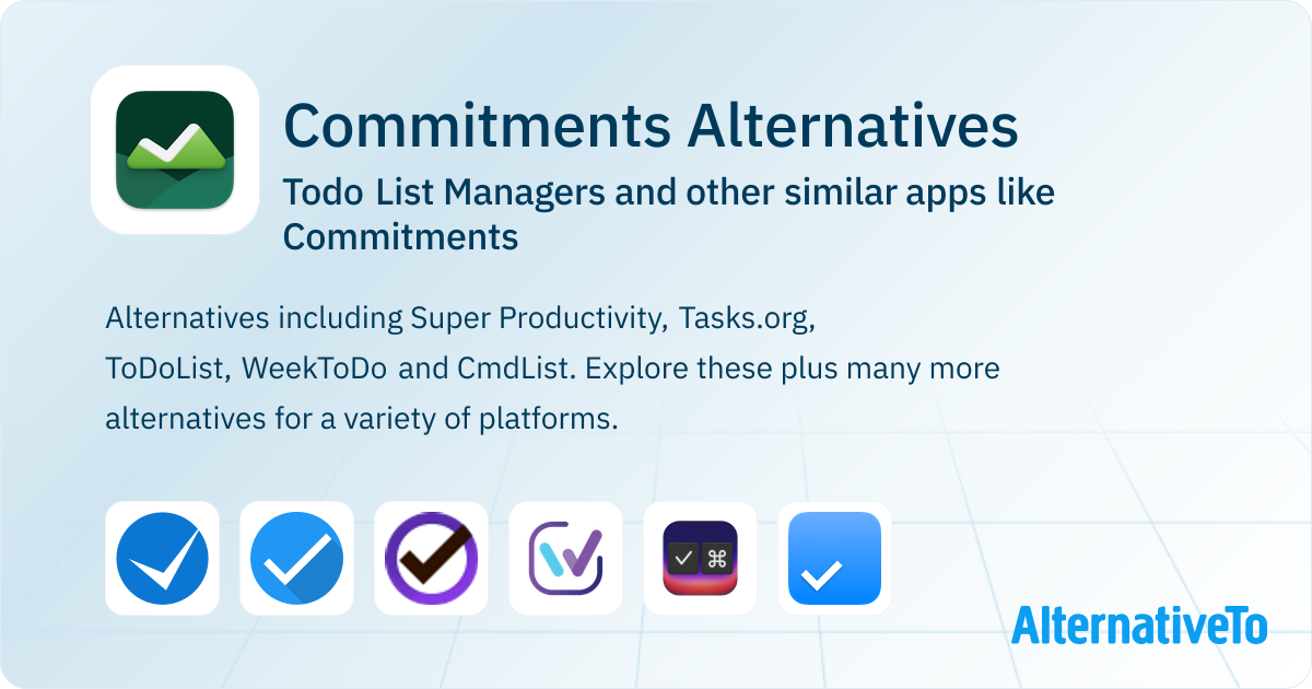 Commitments Alternatives: Top 12 Todo List Managers & Similar Apps ...