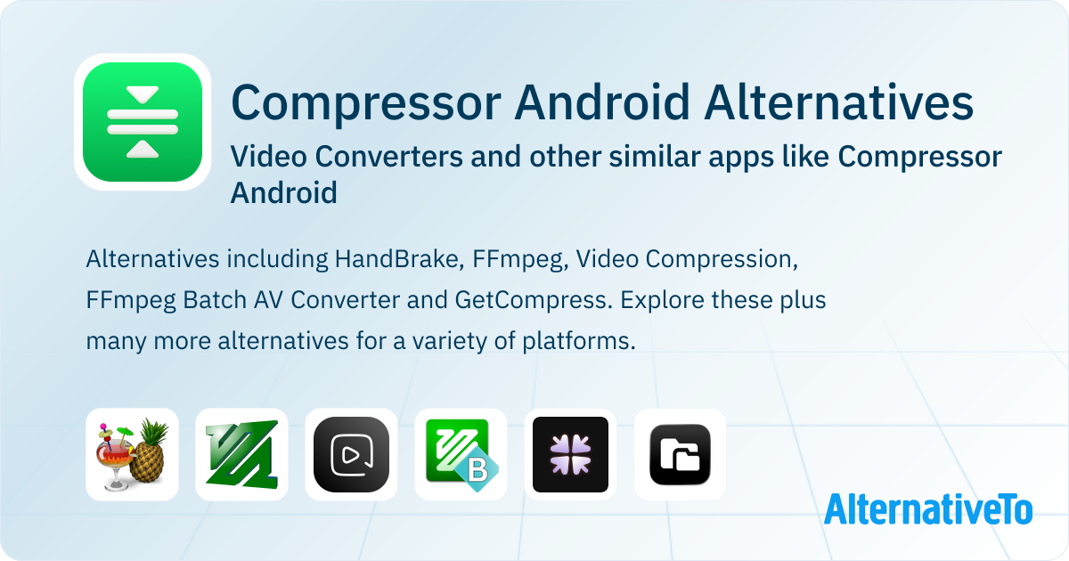 Compressor Android Alternatives: Top 12 Video Converters & Similar Apps ...