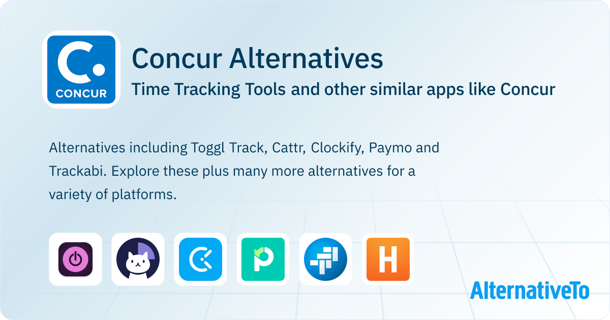 Concur Alternatives: Top 12 Time Tracking Tools & Similar Websites