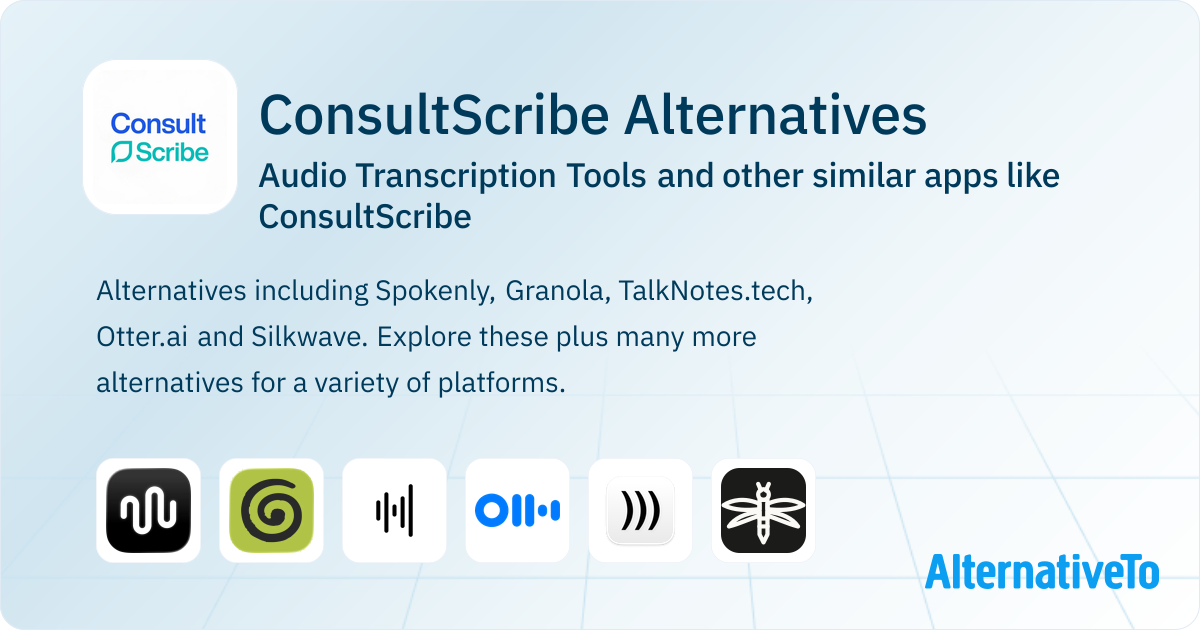 Acuarte Trascript ConsultScribe Alternatives: Top 8 Audio Transcription Tools & Similar ...