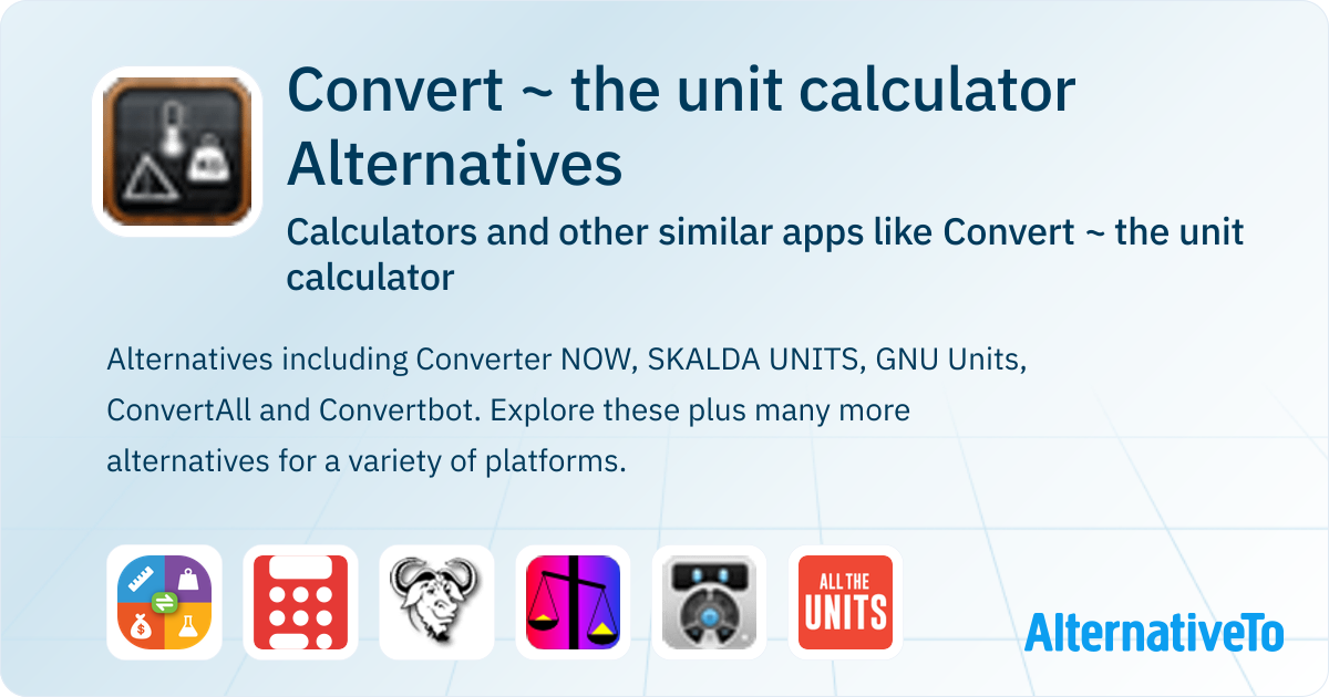 Ucat Convertor Code Convert ~ the unit calculator Alternatives: Top 12 Calculators ...