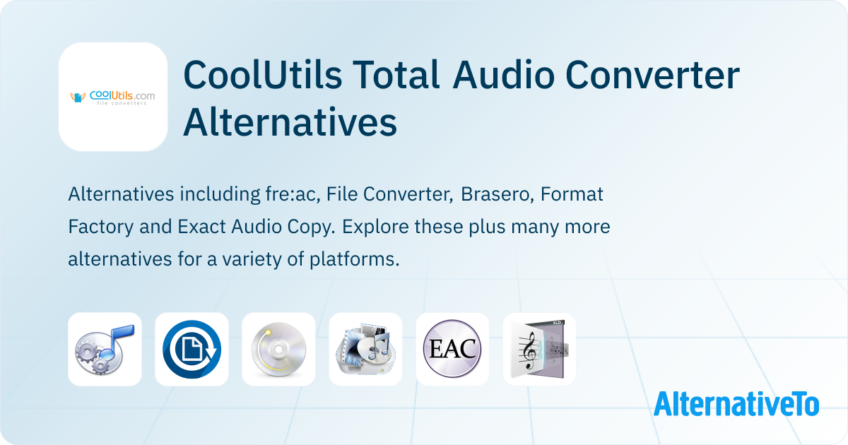 CoolUtils Total Audio Converter Alternatives - Explore Similar Software ...