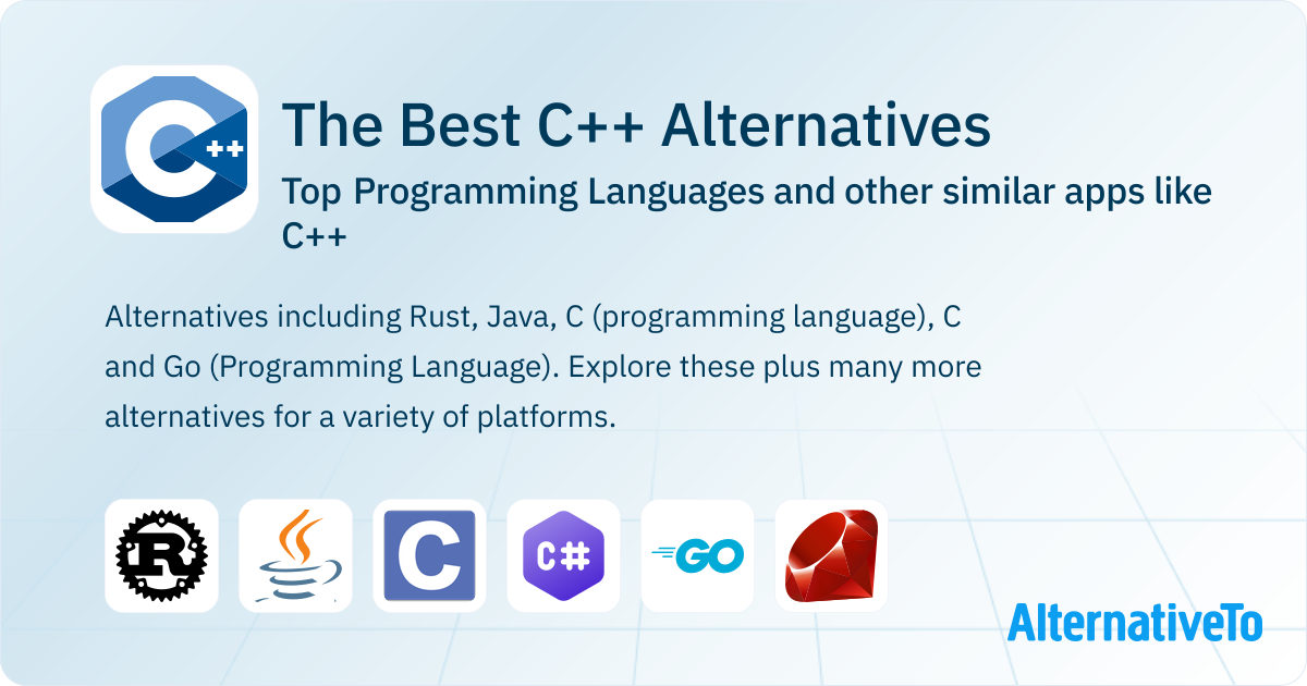Best C++ Alternatives: Top Programming Languages in 2026 | AlternativeTo