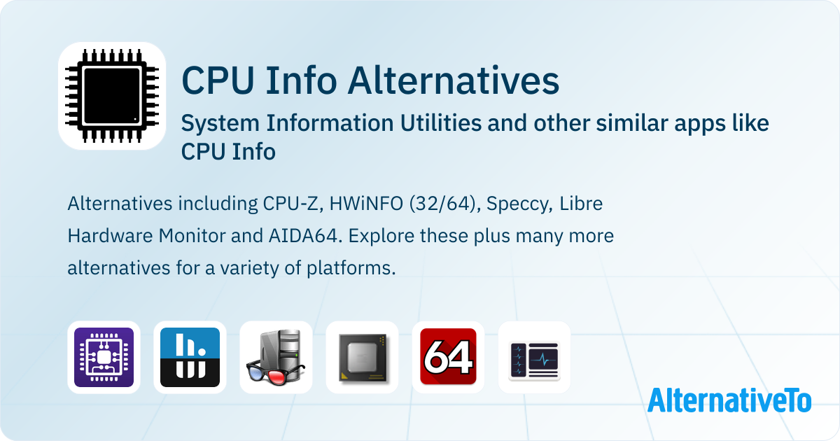 CPU Info Alternatives: Top 12 System Information Utilities & Similar ...
