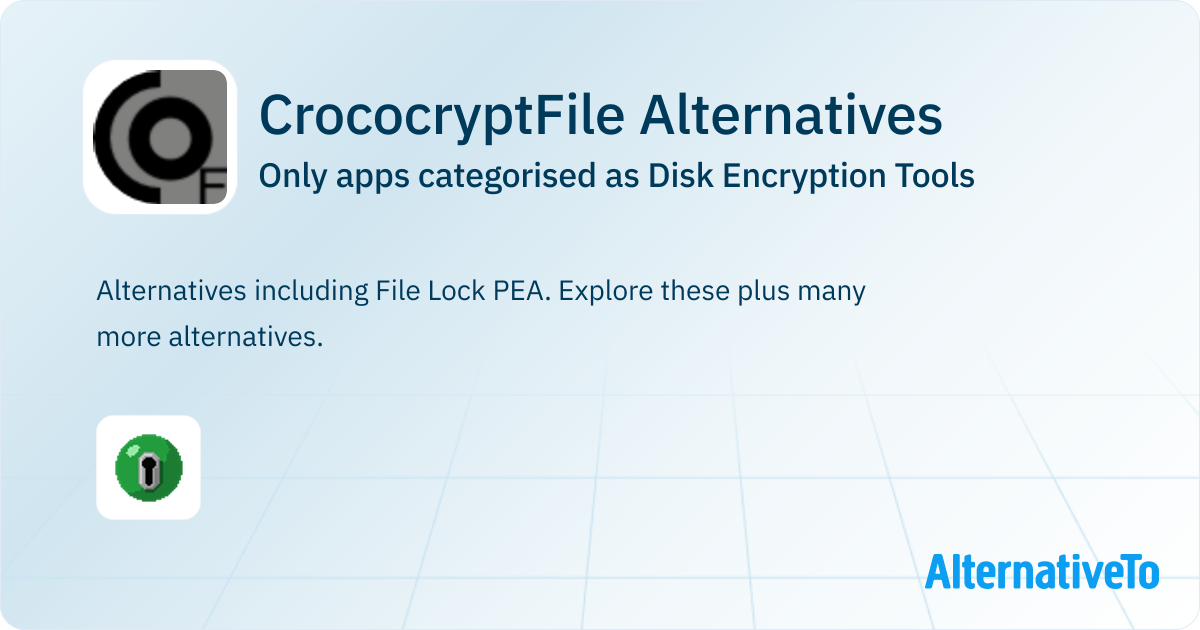 Crypt File Code CrococryptFile Alternatives: Top 1 Disk Encryption Tools | AlternativeTo