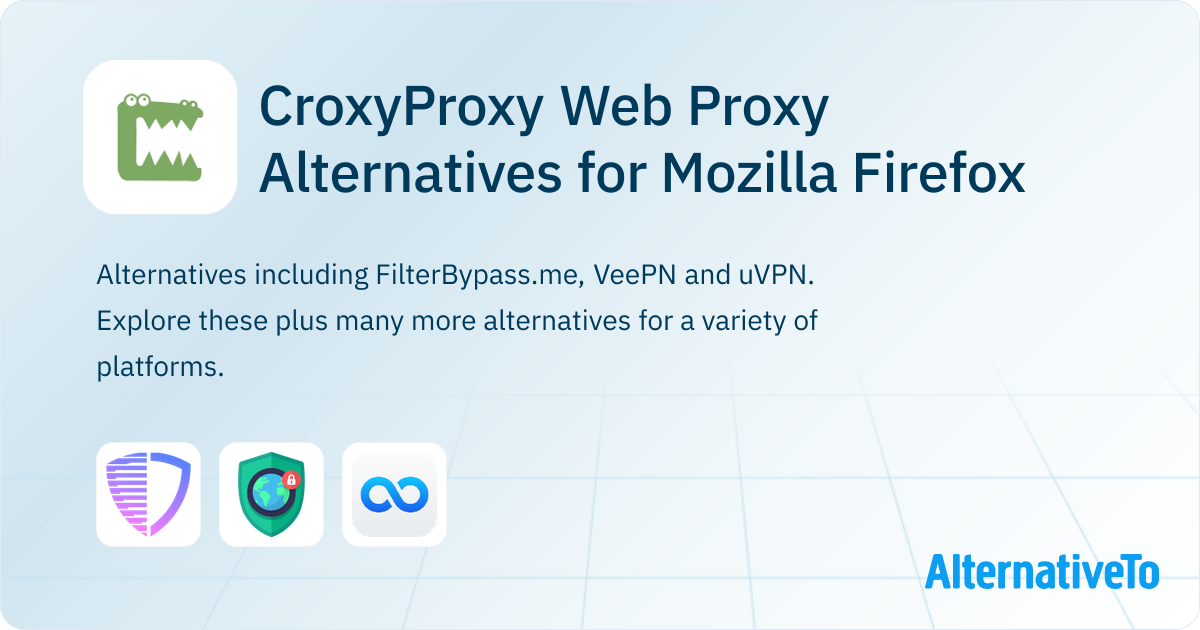 CroxyProxy Web Proxy Alternatives for Mozilla Firefox | AlternativeTo