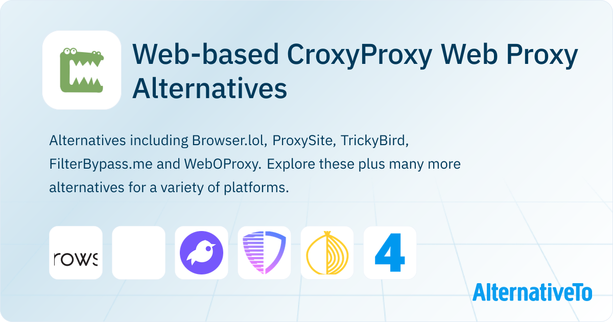 Web-based CroxyProxy Web Proxy Alternatives | AlternativeTo