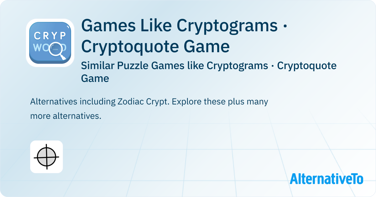Games Like Cryptograms · Cryptoquote Game: Similar Puzzle Games ...