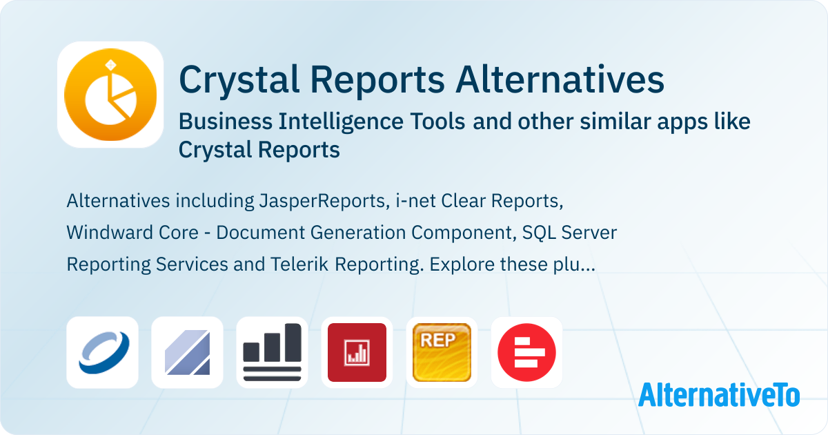 Crystal Reports Competitors: Top 12 Alternative Business Intelligence ...