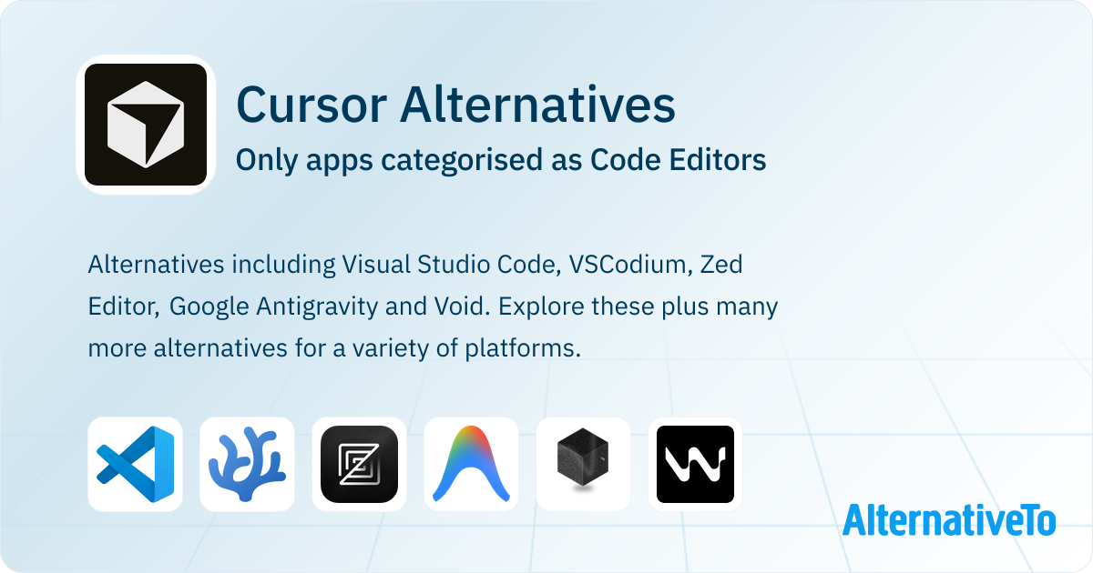 Cursor Alternatives: Top 12 Code Editors | AlternativeTo