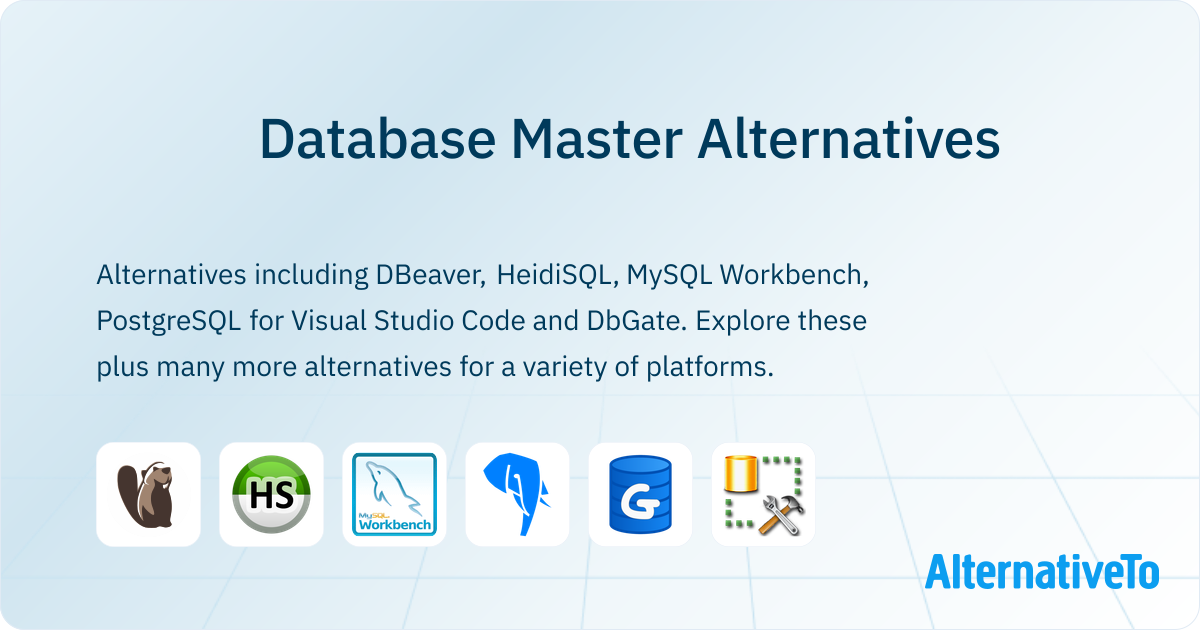 Mastergov Database Database Master Alternatives - Explore Similar Software | AlternativeTo