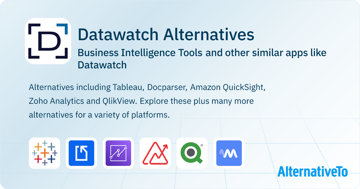 Datawatch Competitors: Top 12 Alternative Business Intelligence Tools ...