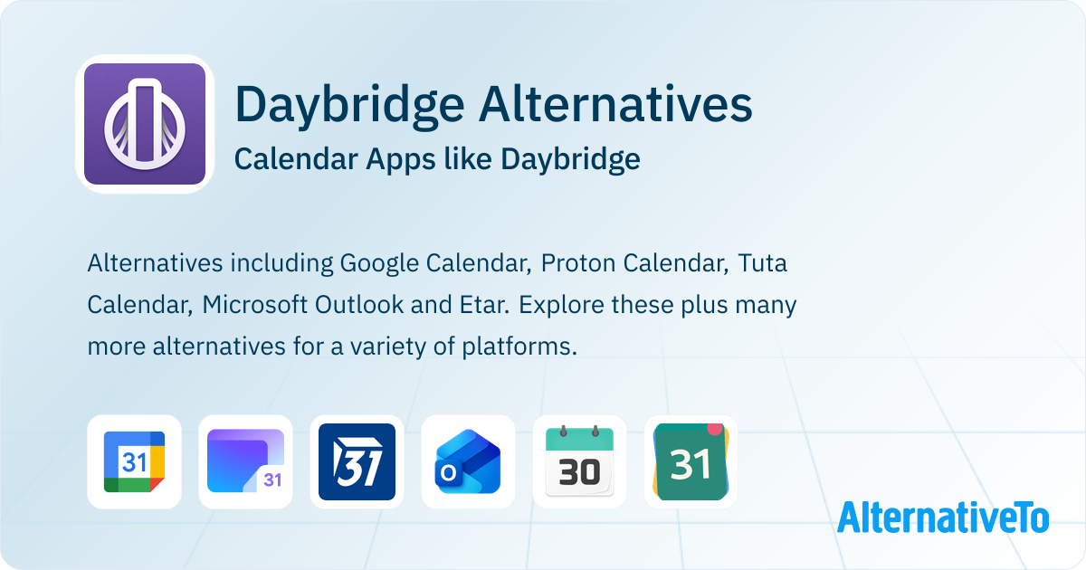 Daybridge Alternatives: Top 12 Calendar & Similar Apps | AlternativeTo