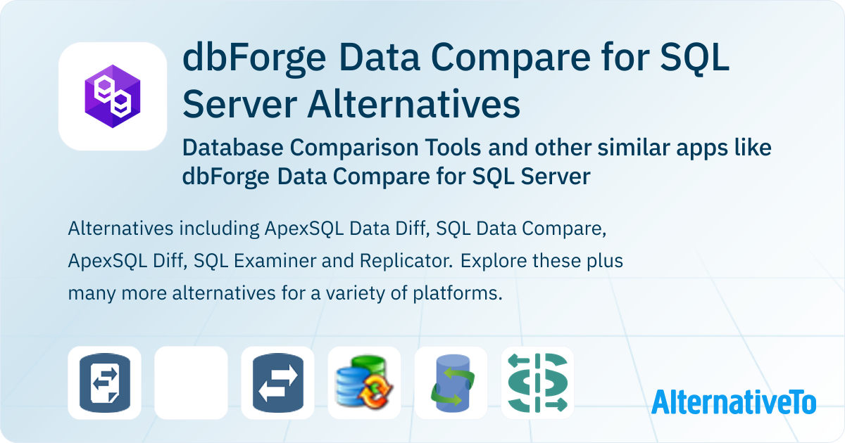 dbForge Data Compare for SQL Server Alternatives: Top 10 Database ...