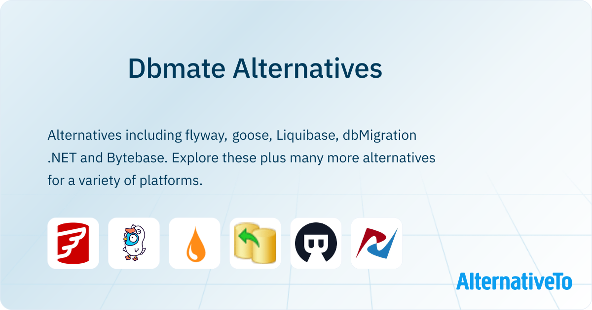 Dbmate Alternatives - Explore Similar Apps & Services | AlternativeTo