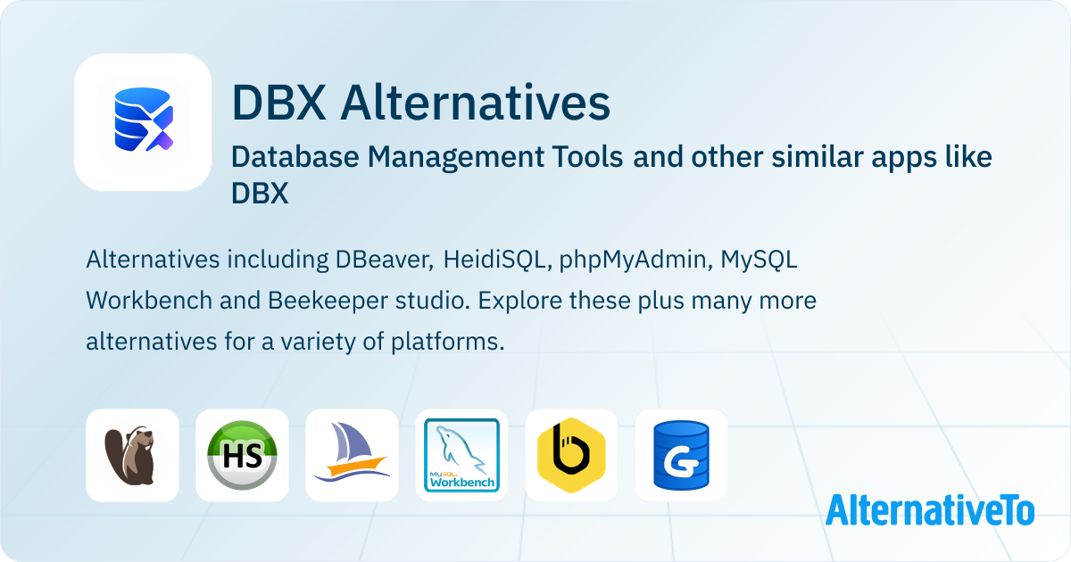 DBX Alternatives - Explore Similar Software | AlternativeTo