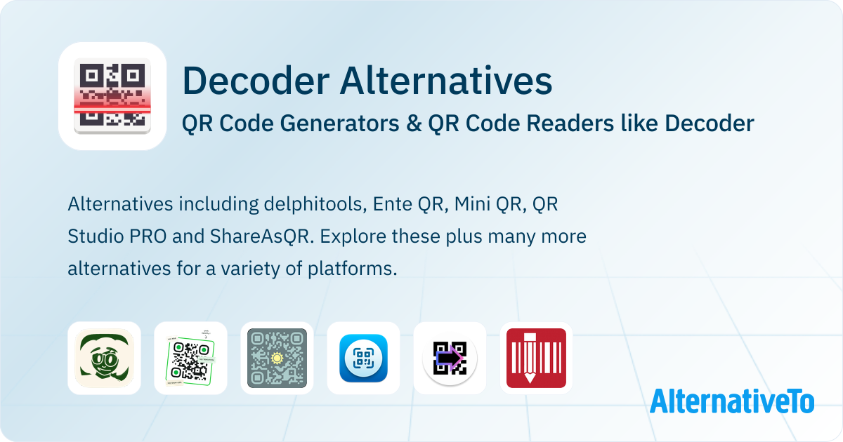 Decoder Alternatives: Top 12 QR Code Generators | AlternativeTo