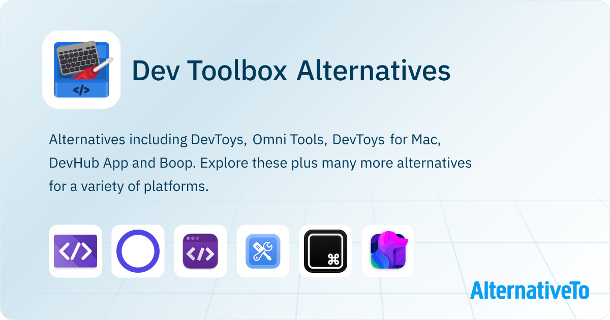 Dev Toolbox Alternatives - Explore Similar Software | AlternativeTo