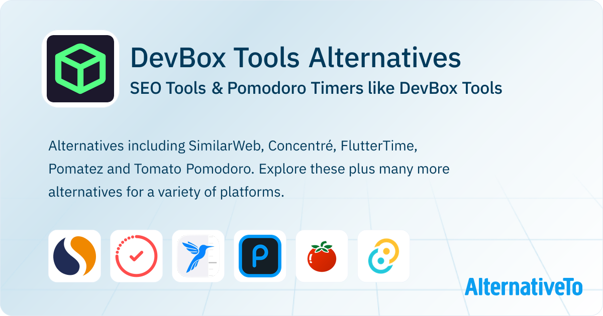 DevBox Tools Alternatives: Top 12 SEO Tools & Pomodoro Timers ...