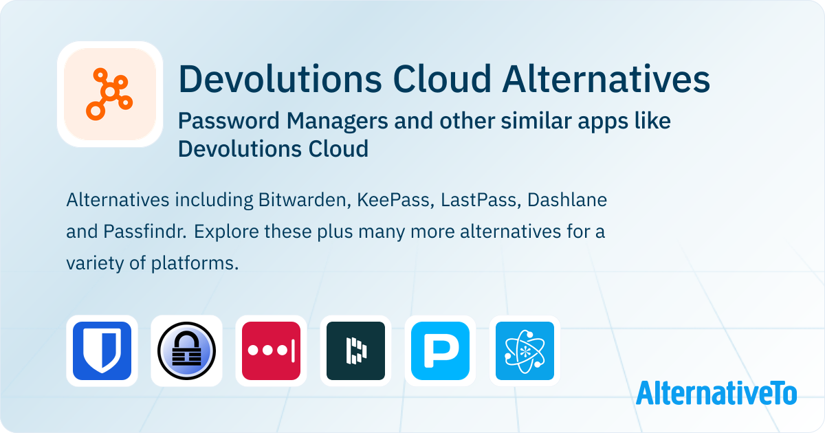 Devolutions Cloud Alternatives: Top 21 Password Managers & Similar Apps ...