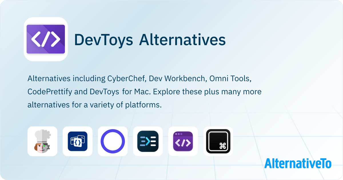 DevToys Alternatives - Explore Similar Software | AlternativeTo