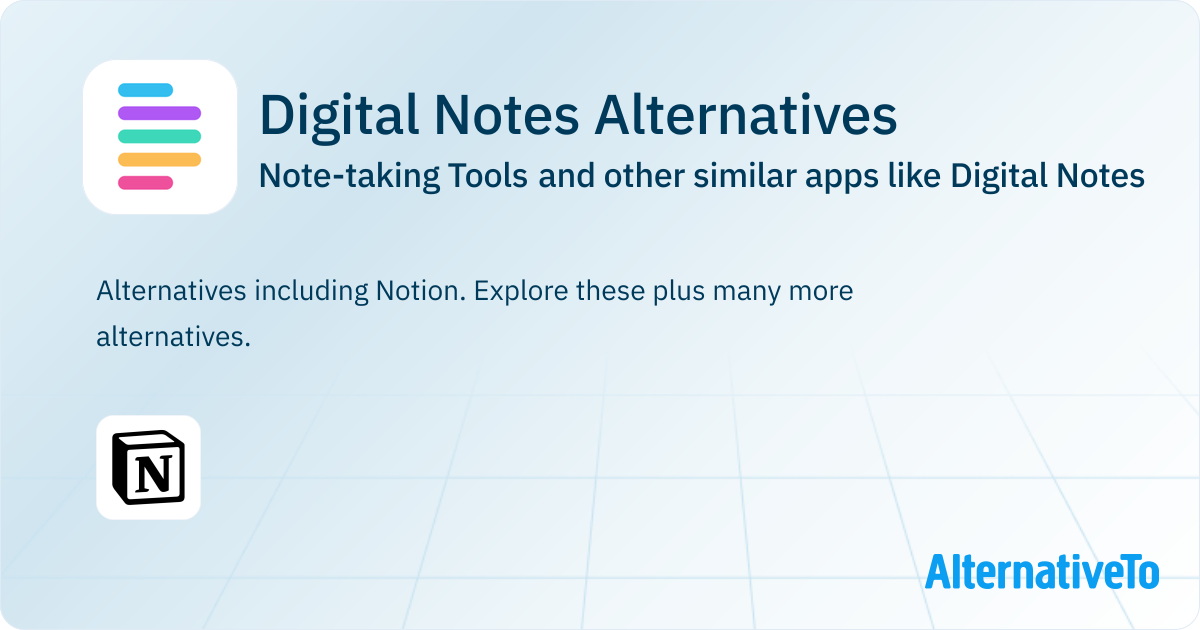 Digital Notes Alternatives: Top 1 Note-taking Tools & Similar Websites ...
