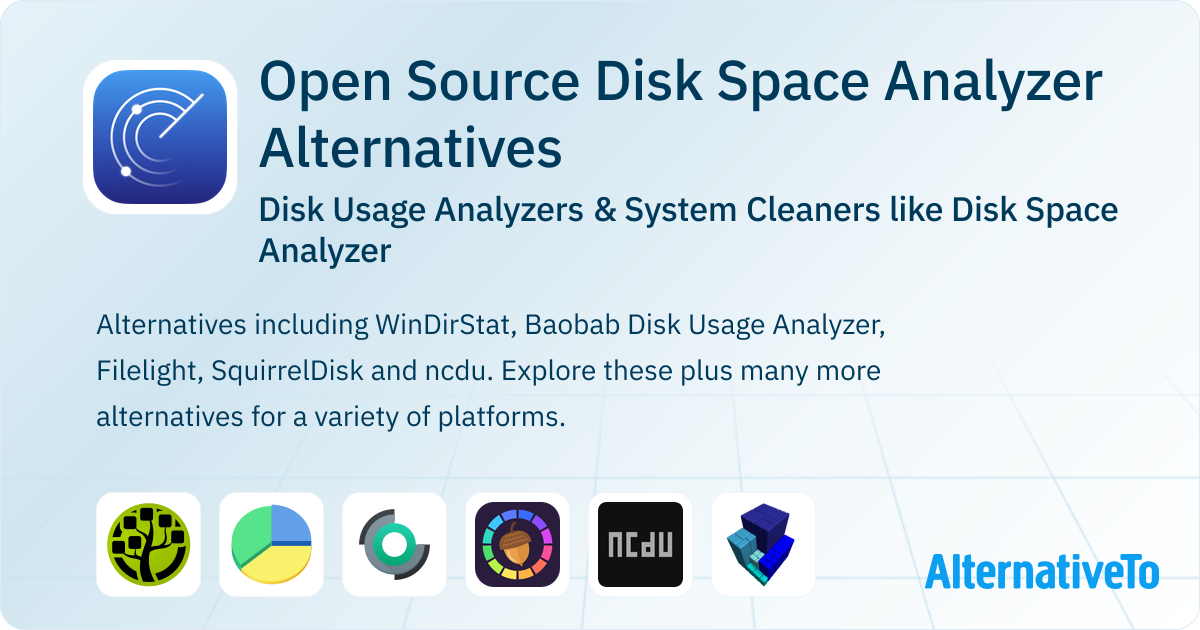 Open Source Disk Space Analyzer Alternatives: Top 22 Disk Usage ...