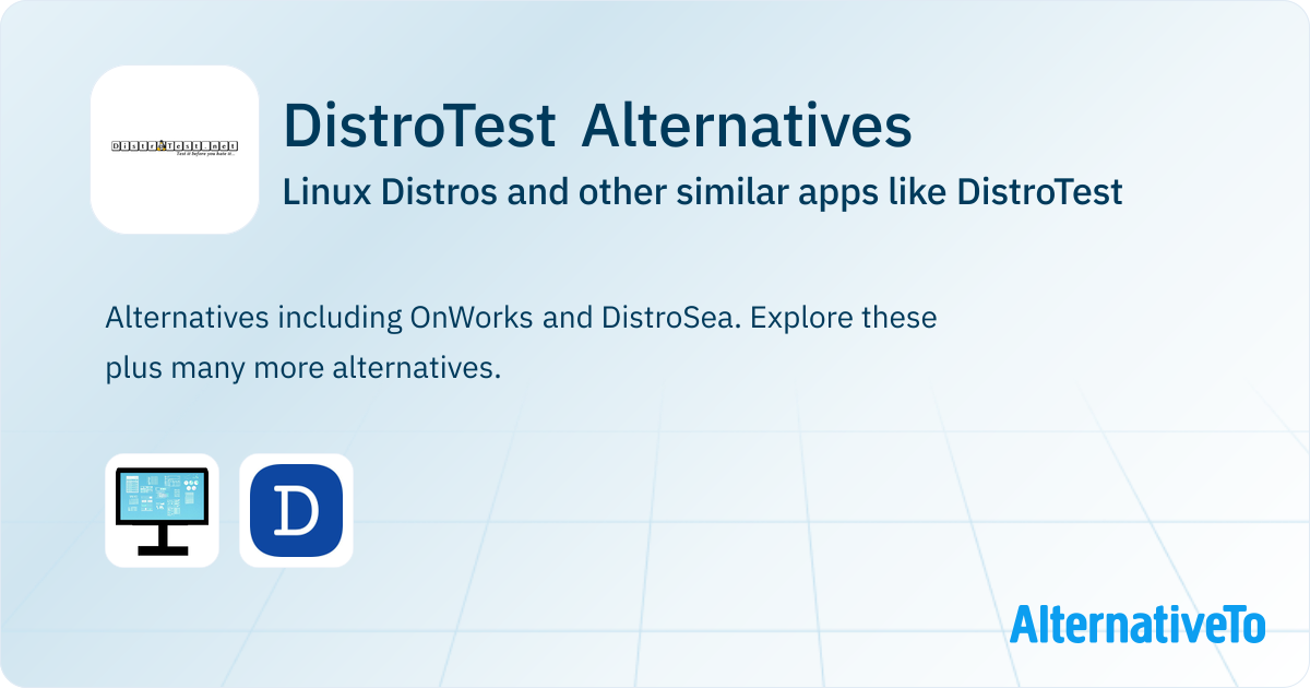 DistroTest Alternatives: Top 2 Linux Distros & Similar Websites ...