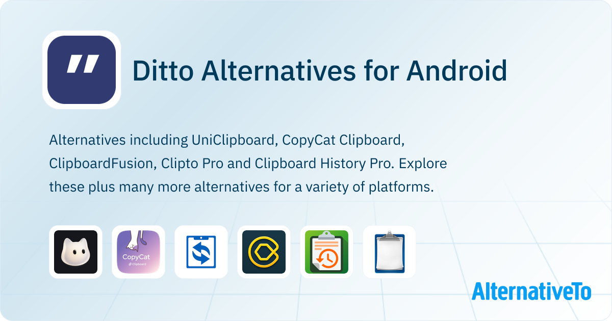 Ditto Alternatives for Android: Top 16 Clipboard Managers | AlternativeTo