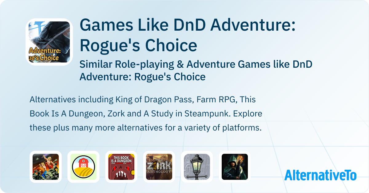 Games Like DnD Adventure: Rogue's Choice: Similar Role-playing Games ...