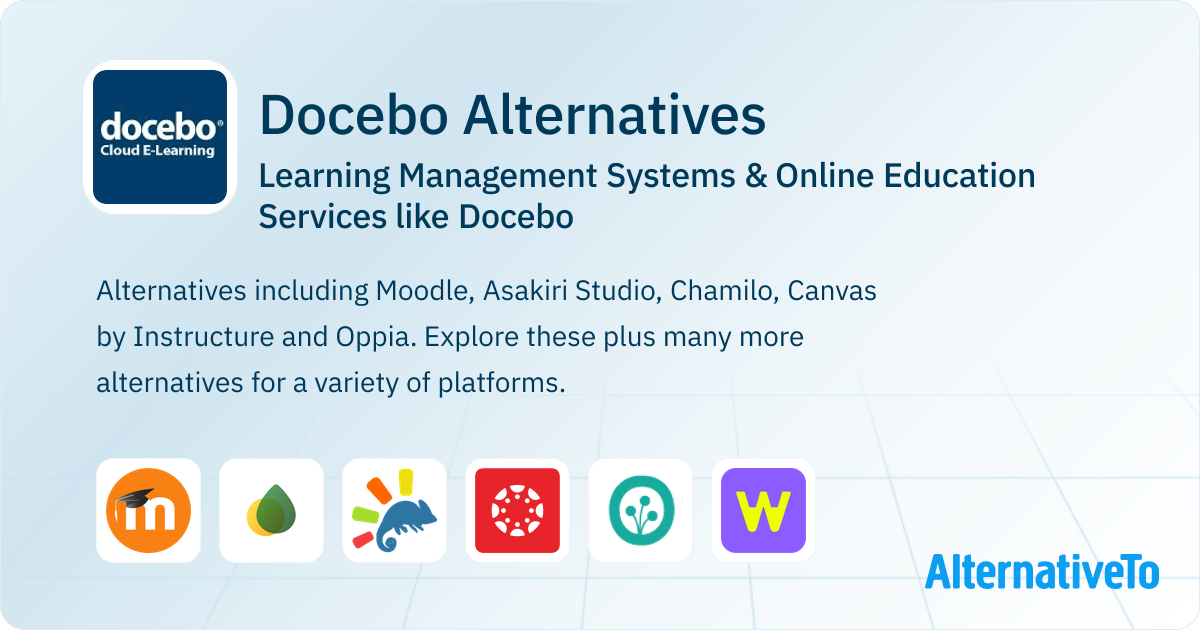 Docebo Learning Types Docebo Alternatives: Top 12 Learning Management Systems | AlternativeTo