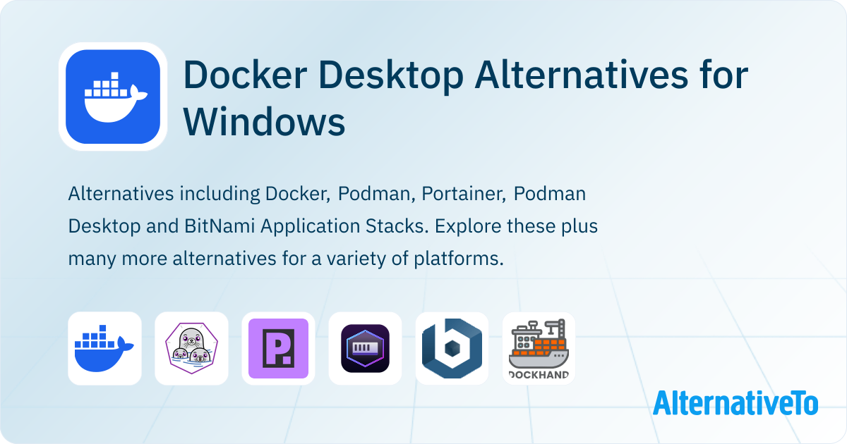Docker Desktop Alternatives for Windows: Top 12 Virtualization Tools ...
