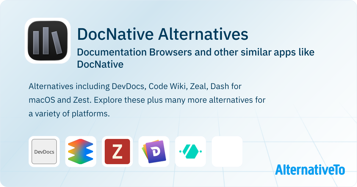 DocNative Alternatives: Top 10 Documentation Browsers & Similar Apps ...