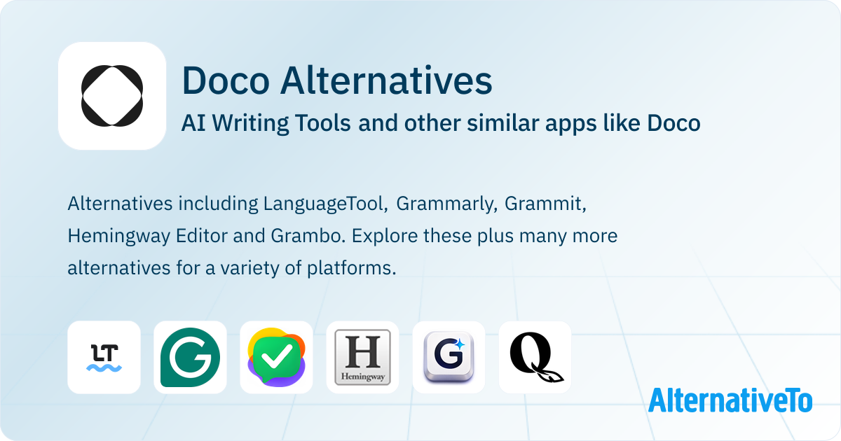 Doco Alternatives Top 16 AI Writing Tools Similar Apps AlternativeTo doco-alternatives-top-16-ai-writing-tools-similar-apps-alternativeto