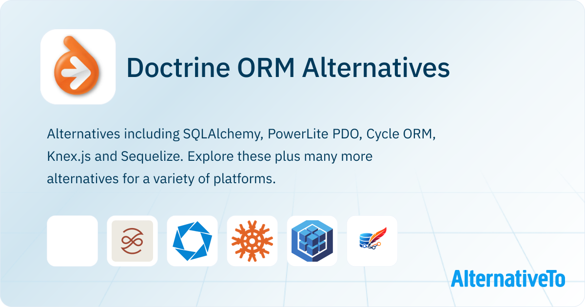 Doctrine ORM Alternatives - Explore Similar Sites & Apps | AlternativeTo