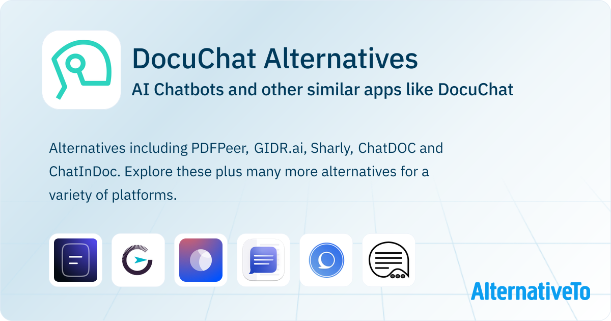 DocuChat Alternatives: Top 6 AI Chatbots & Similar Websites | AlternativeTo