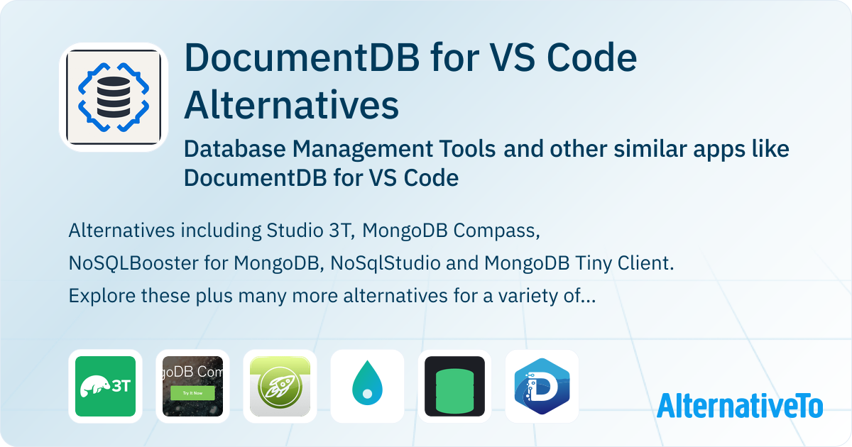 DocumentDB for VS Code Alternatives: Top 3 Database Management Tools ...
