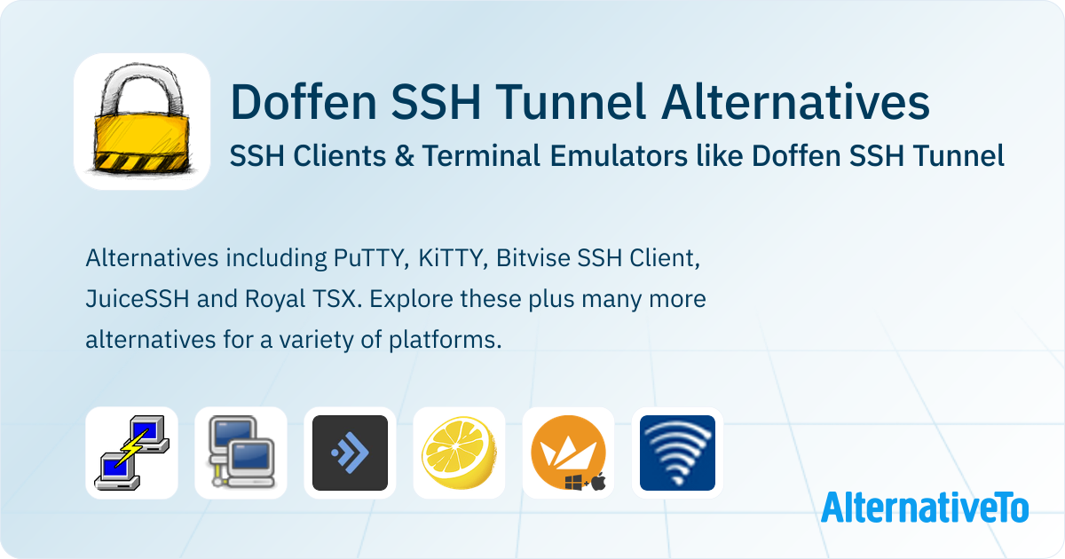 Doffen Windows Program Doffen SSH Tunnel Alternatives: Top 15 SSH Clients | AlternativeTo