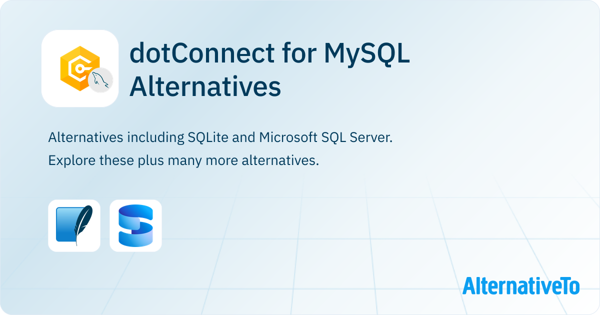 dotConnect for MySQL Alternatives - Explore Similar Software ...