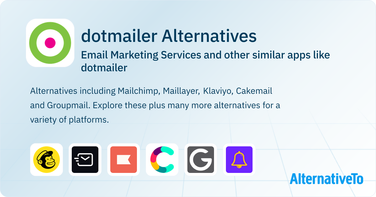 dotmailer Alternatives: Top 12 Email Marketing Services & Similar ...