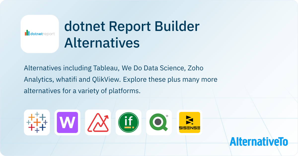 dotnet Report Builder Alternatives - Explore Similar Sites & Apps ...