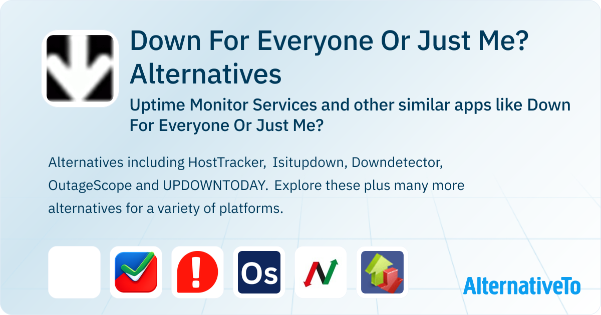 Down For Everyone Or Just Me? Alternatives: Top 12 Uptime Monitor ...