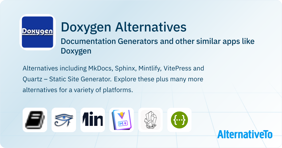 Doxygen Alternatives: Top 12 Documentation Generators & Similar Apps ...