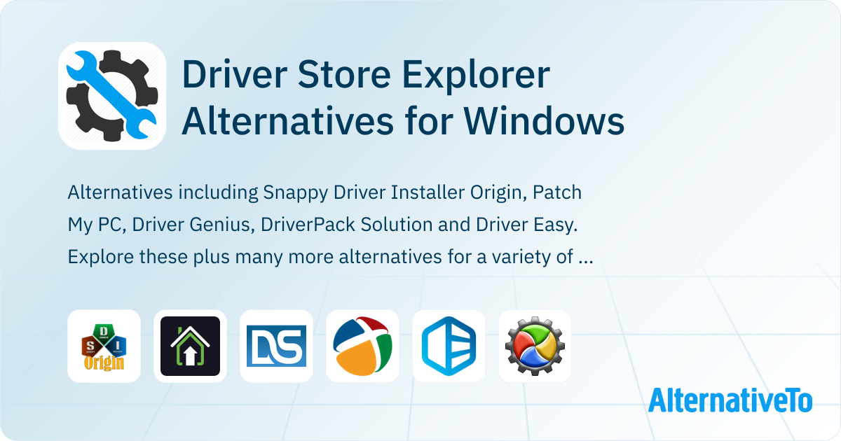 App Driver Computer Driver Store Explorer Alternatives for Windows: Driver Updaters ...