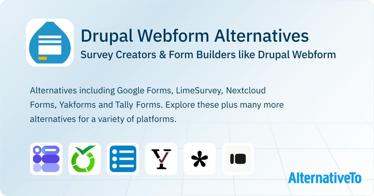 Drupal Webform Alternatives: Top 12 Survey Creators | AlternativeTo