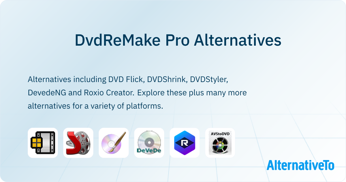 Remake Dvd DvdReMake Pro Alternatives - Explore Similar Software | AlternativeTo