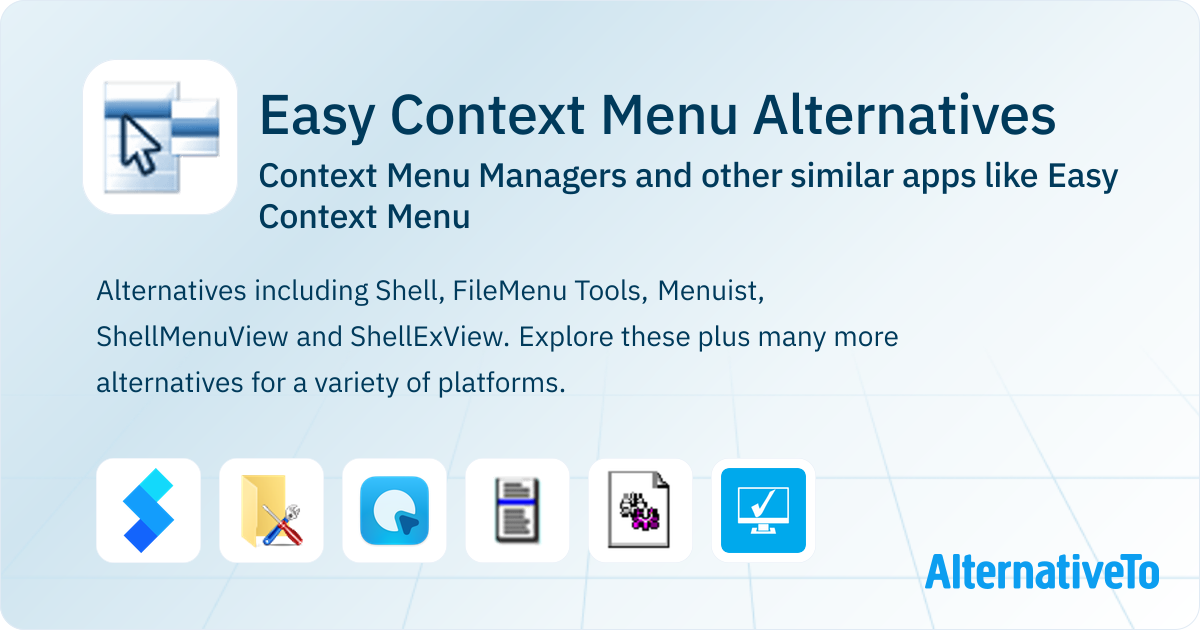 Easy Context Menu Alternatives: Top 16 Context Menu Managers & Similar ...